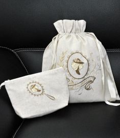 Pochette maquillage 16x25 lin 